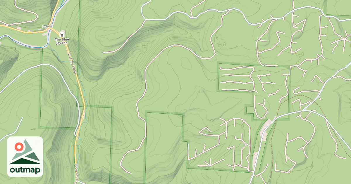 Map of BALD HILL RUN