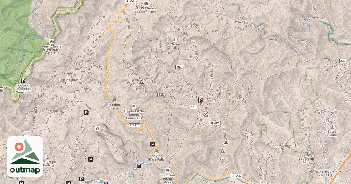 Map of AVERY CREEK
