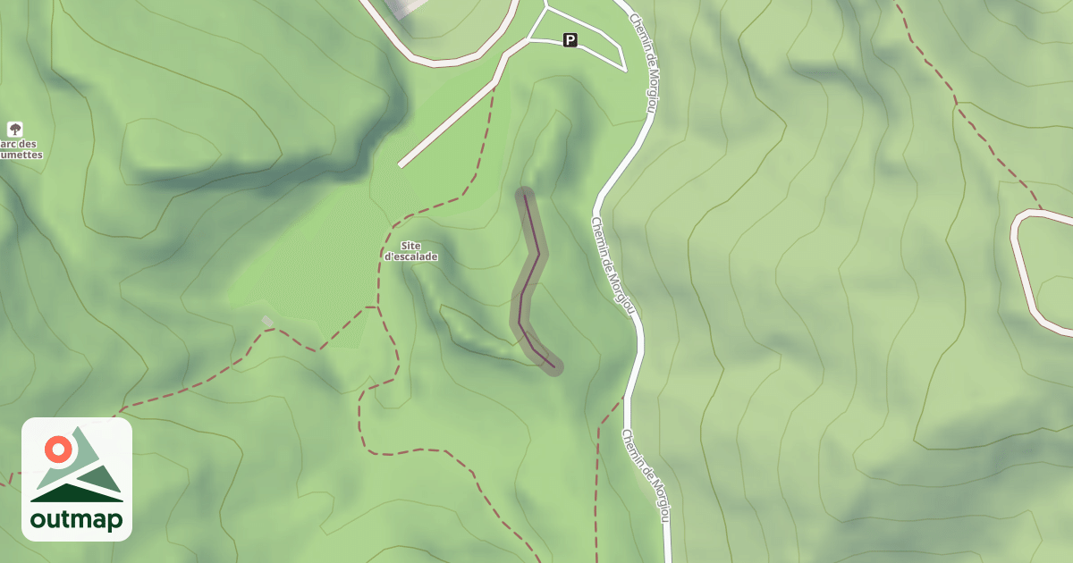 Map of Climbing Crag
