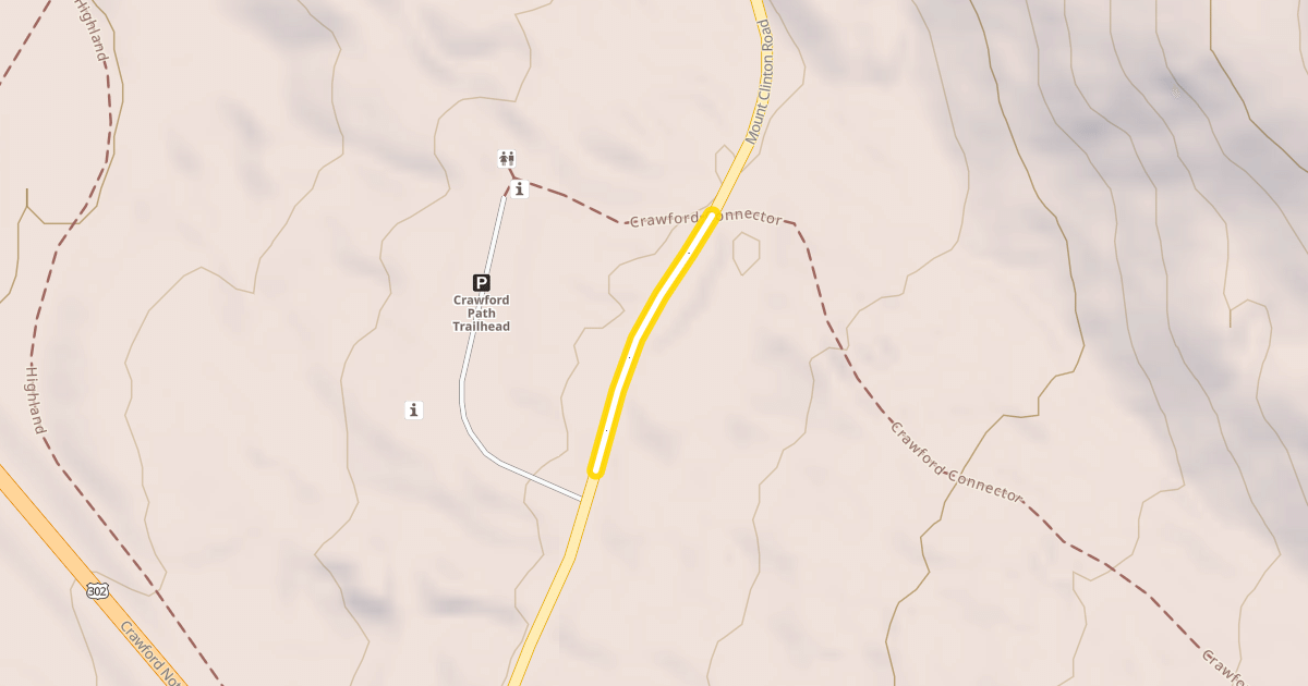 Map preview of Mount Clinton Road