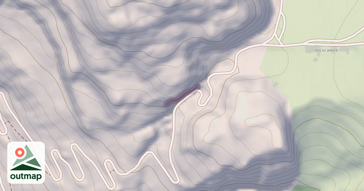 Map of Rocher Baron - Quand on a que l'amour