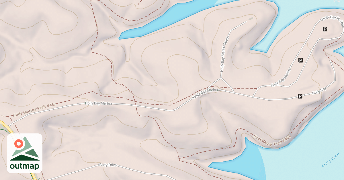Map of HOLLY BAY