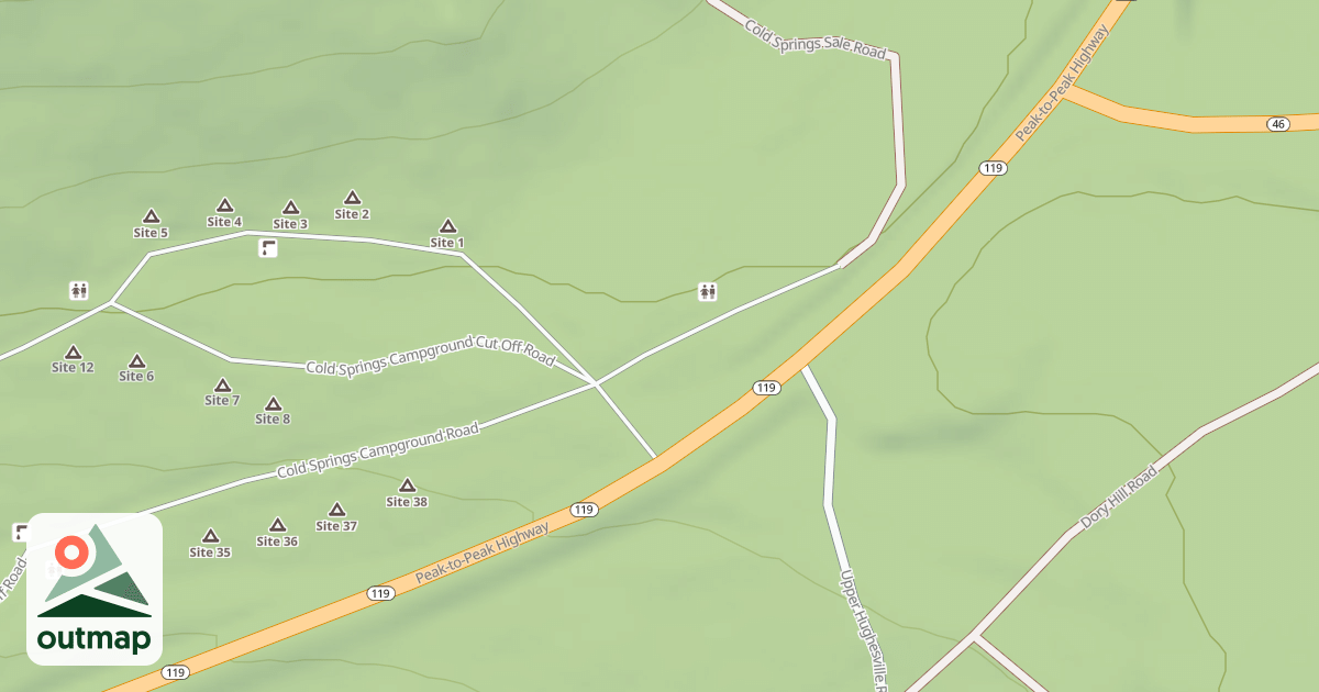 Map of COLD SPRINGS PICNIC AREA