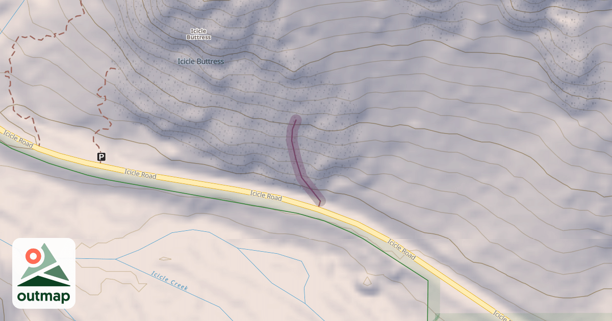 Map of Climbing Route