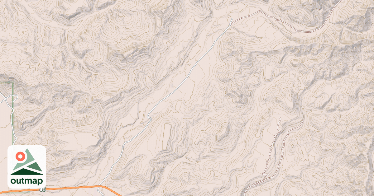 Map of FISHERMAN CREEK/ SLIDE CREEK