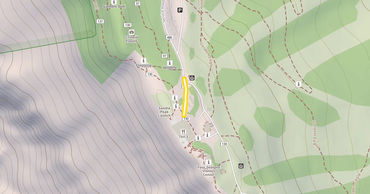 Map preview of Service Road 488