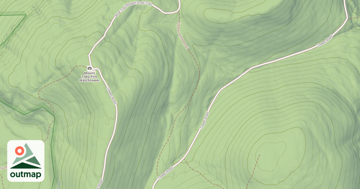 Map of Upper Link Trail