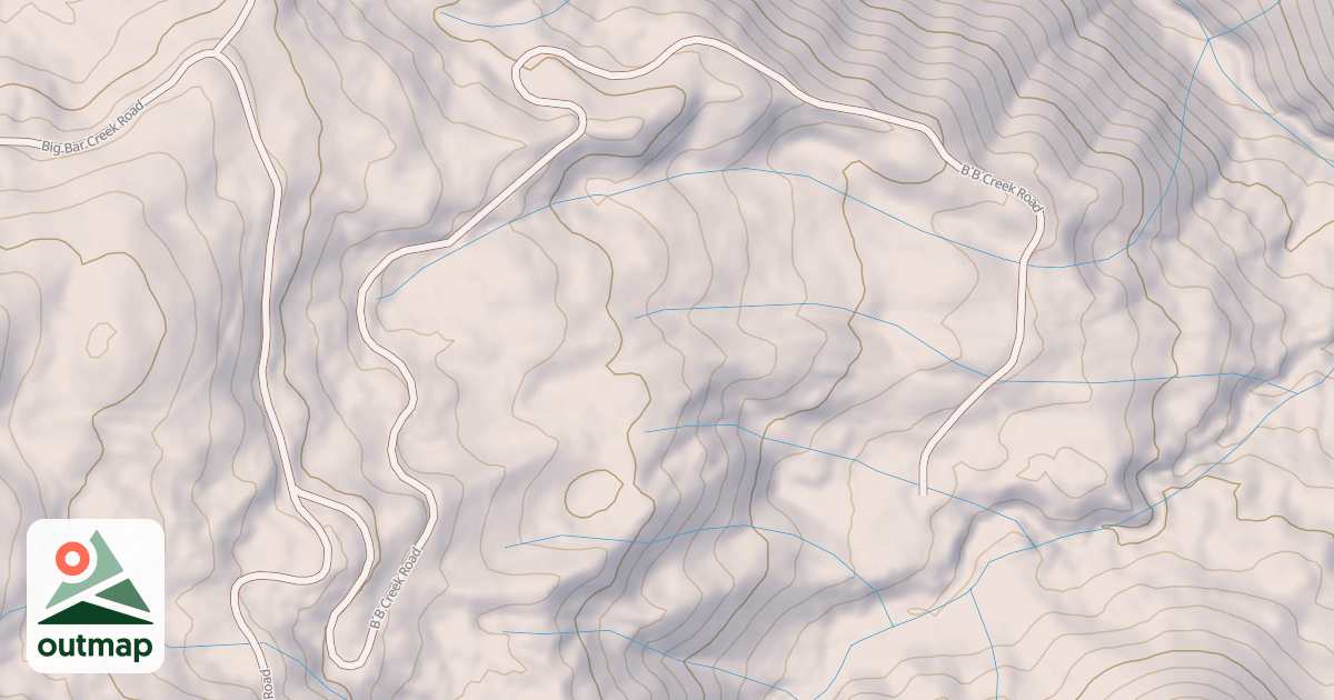 Map of B B CREEK