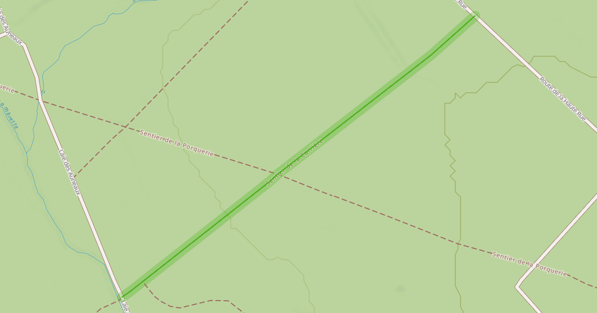 Map preview of Sentier de la Carrière