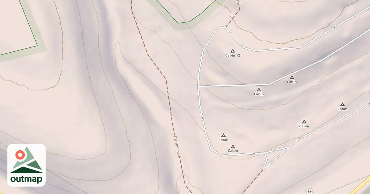 Map of Cook Forest State Park Trails