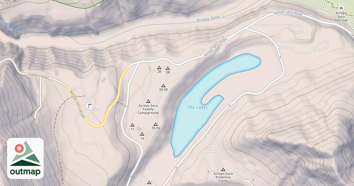 Map of ARROYO SECO CG.