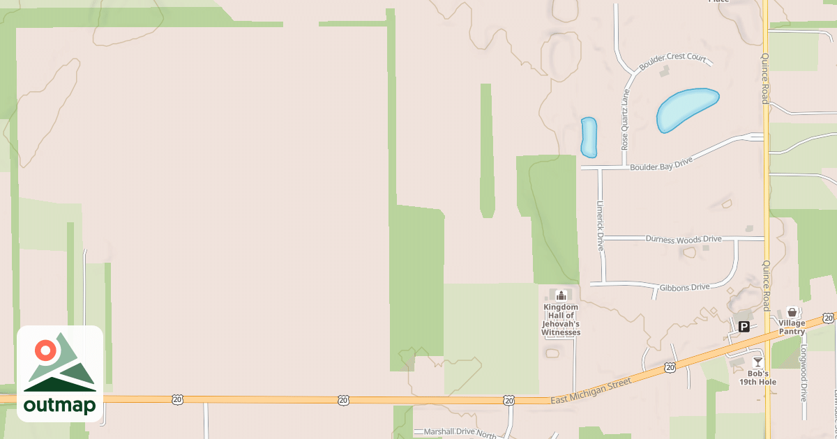 Map of Buffalo Run Snowmobile Trail