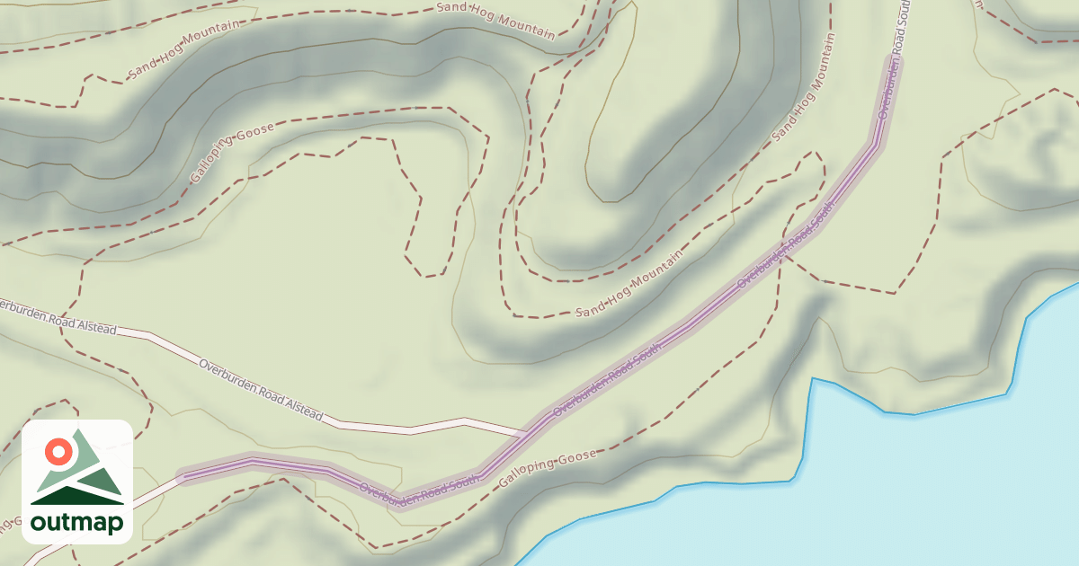 Map of Overburden Road South
