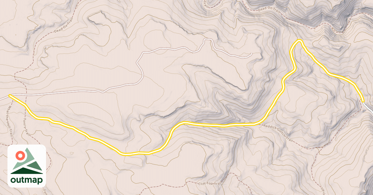 Map of Roller Coaster Trail