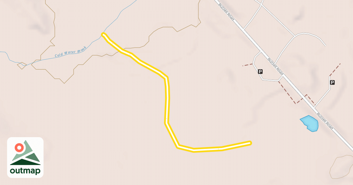 Map of Cold Water Brook