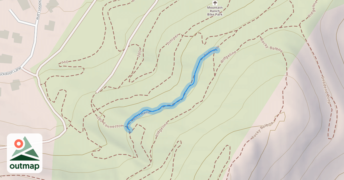 Map of Rockwell Connector Trail