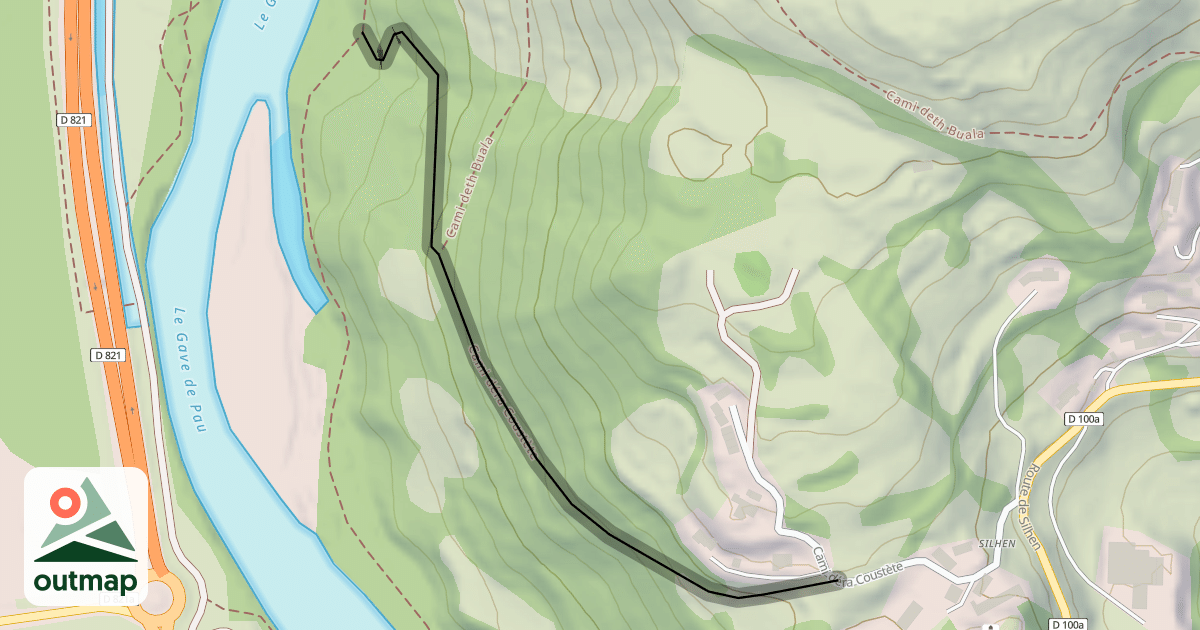 Map of Cami déra Coustète