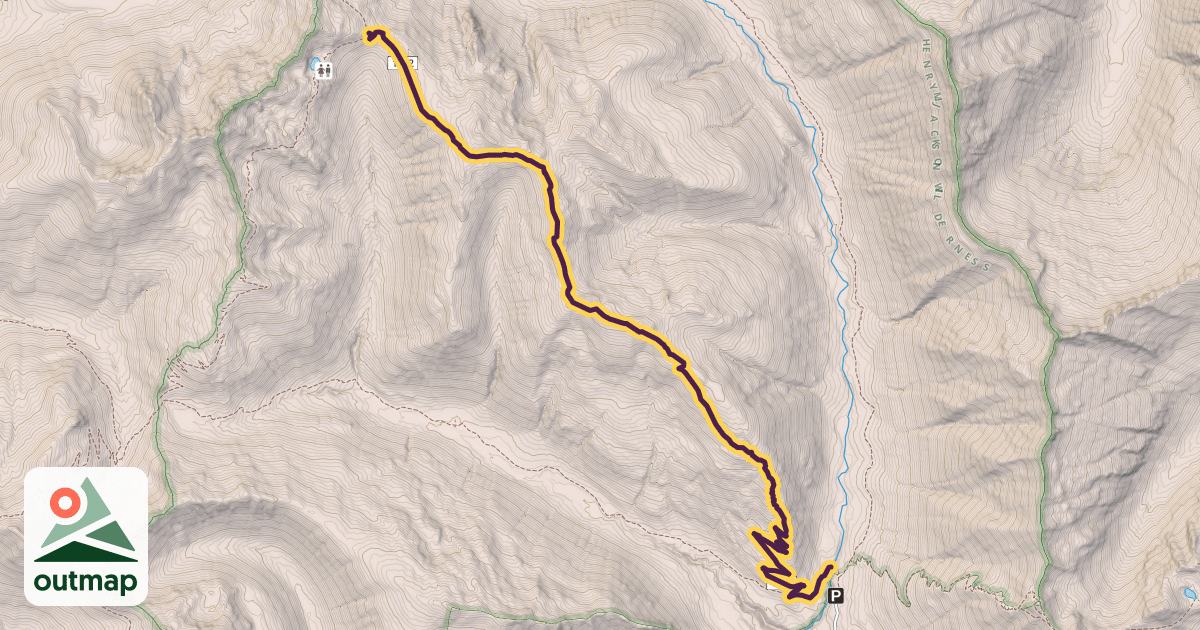 Map of Cady Ridge Trail