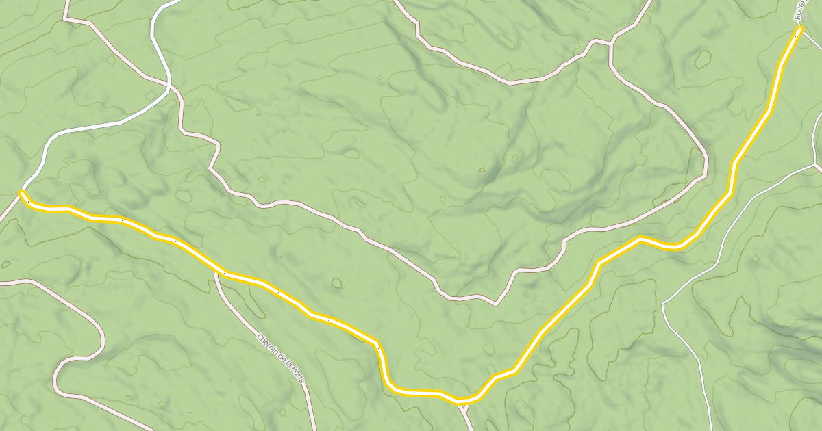 Map preview of Route Forestière des Lézines