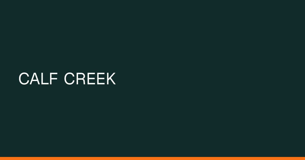 Map preview of CALF CREEK