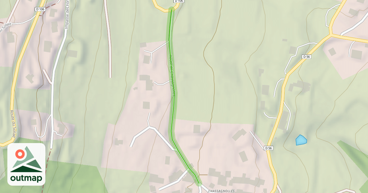 Map of Route de Chassagnolles