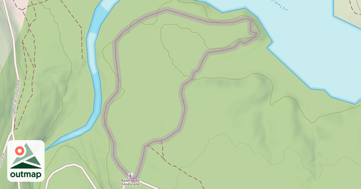 Map of Circuit de Découverte de la Réserve Biologique de Fondurane