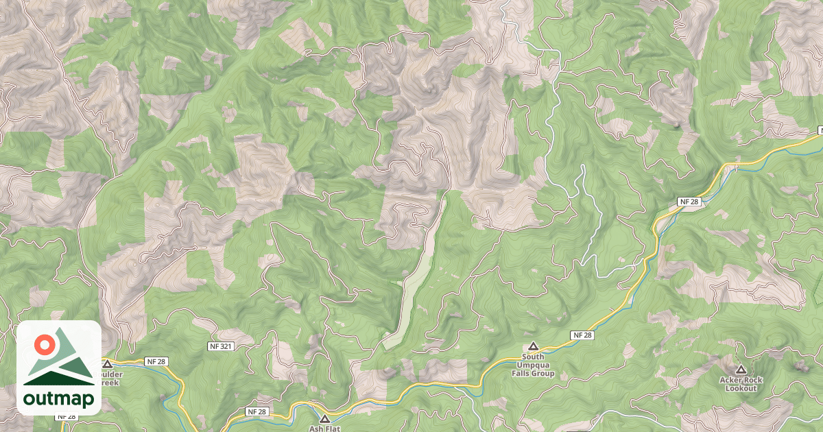 Map of ASH VALLEY