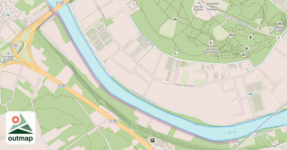 Map of Chemin de halage