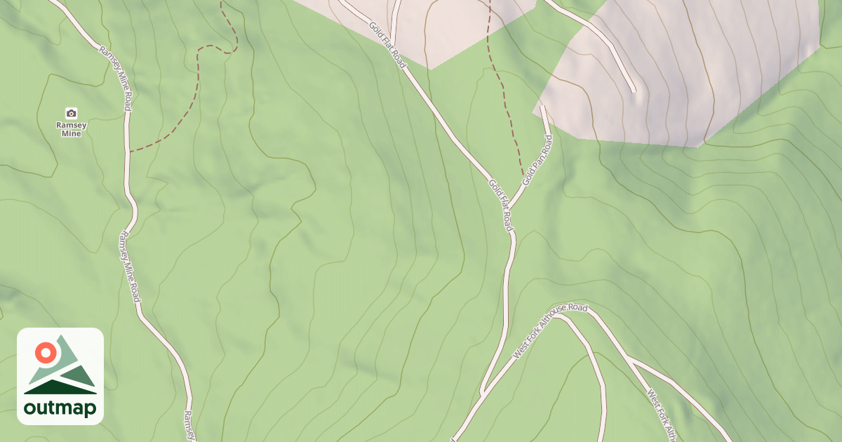 Map of GOLD FLAT