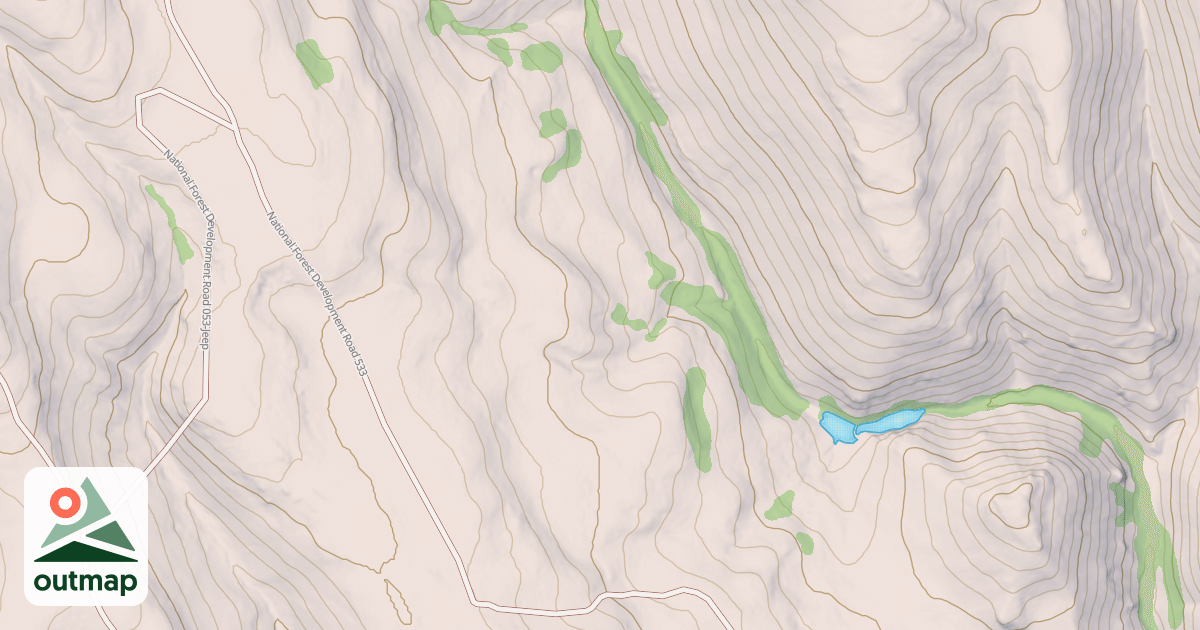 Map of LONG CANYON SPUR E