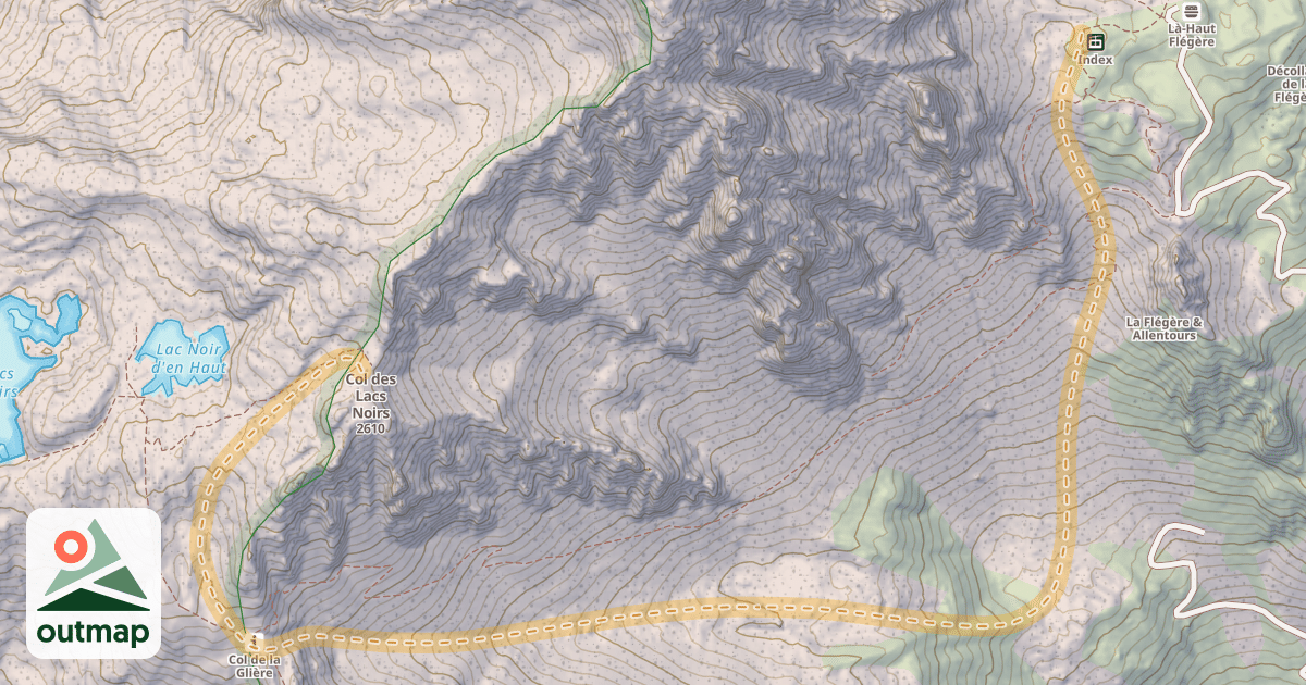 Map of Col des Lacs Noirs — Col de l’Index