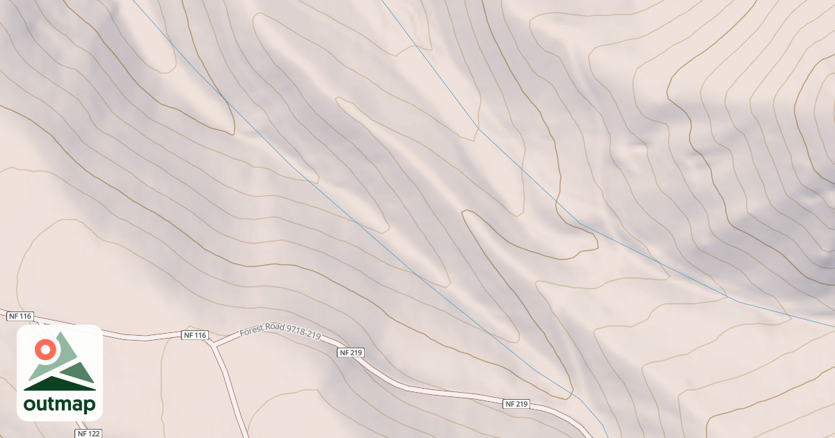 Map of NORTH SNOWSHOE