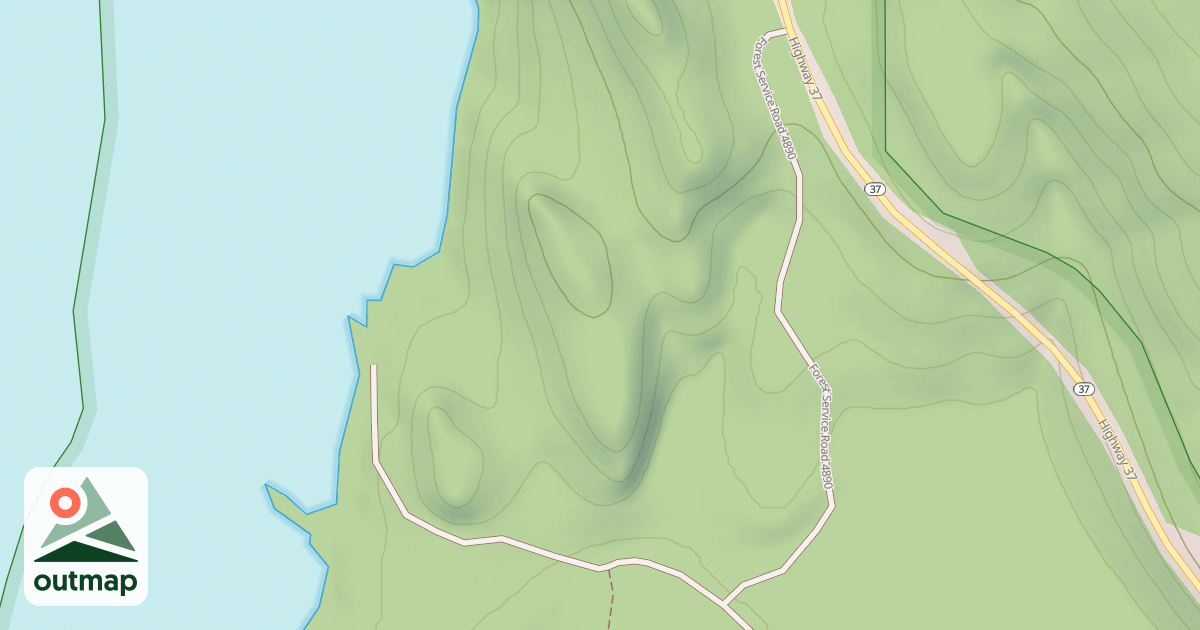 Map of CANYON CR. ACCESS