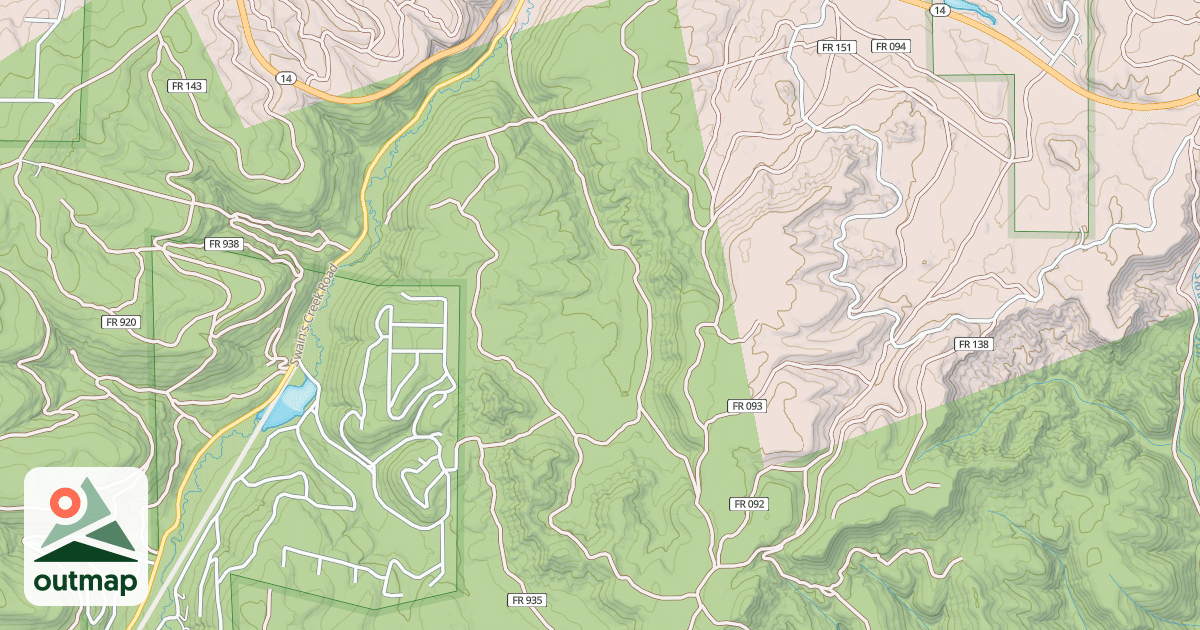 Map of BILLINGSLEY CREEK