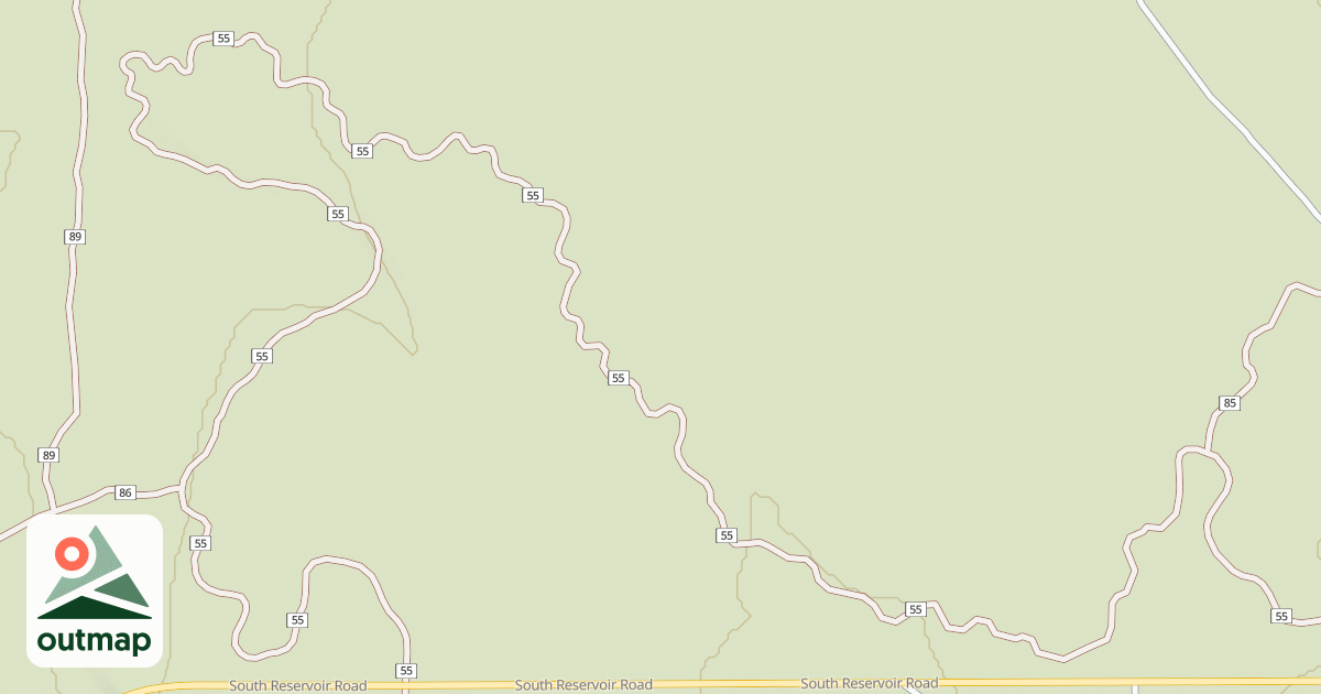 Map of Millican Plateau Tr 55