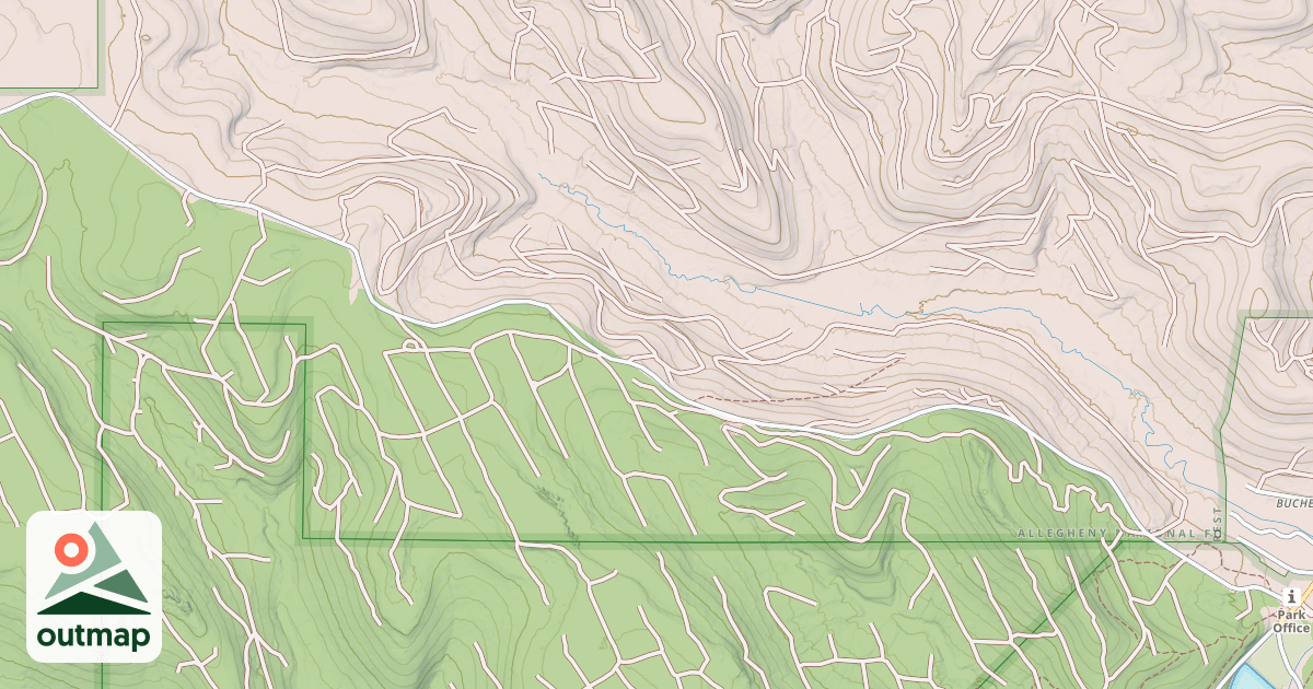 Map of ADAMS RUN