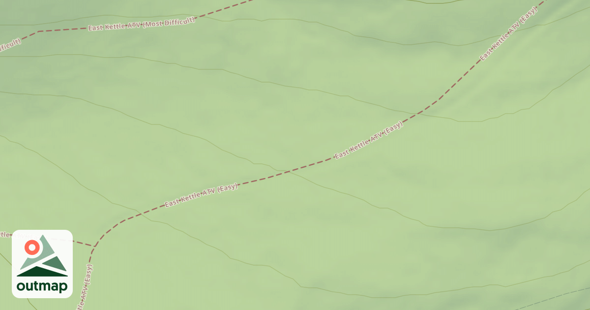 Map of East Kettle ATV Trail System