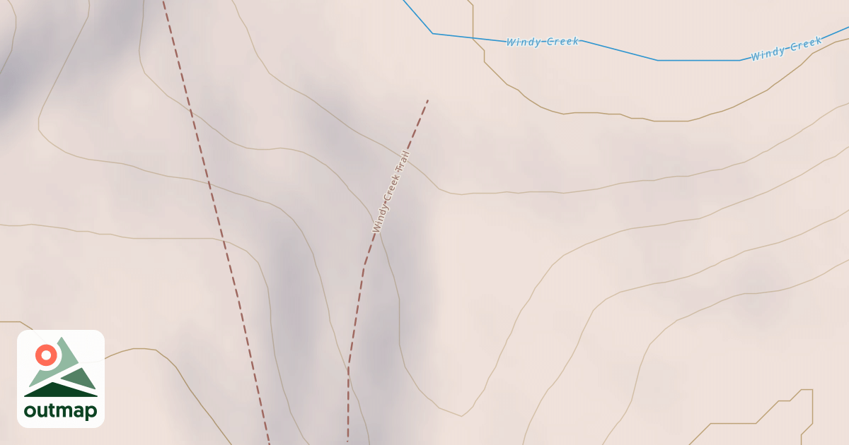Map of Windy Creek Subsistence Ohv Trail