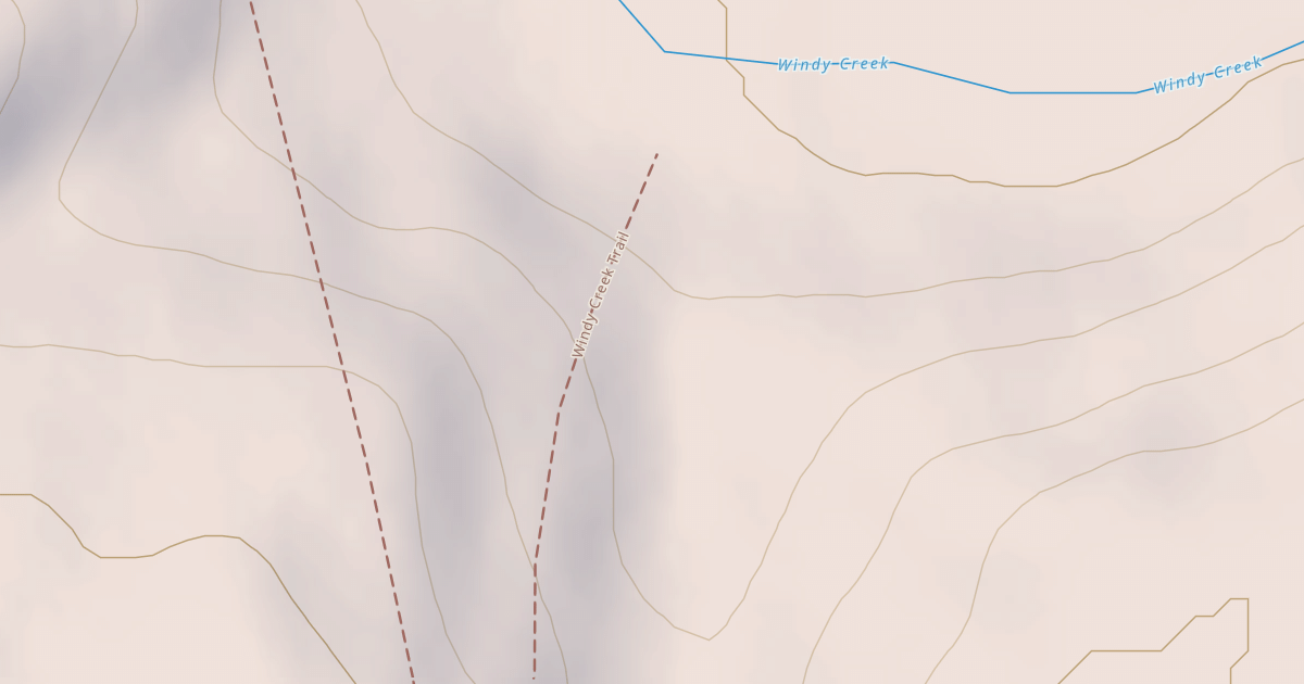 Map preview of Windy Creek Subsistence Ohv Trail