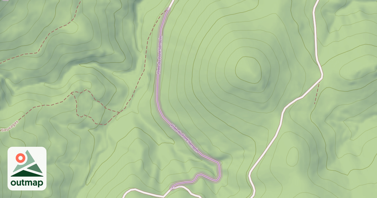 Map of Piste du Pont Sarrazin