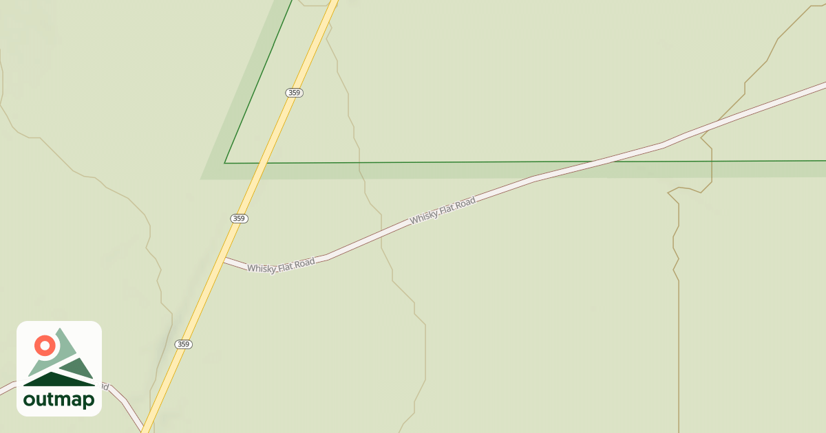 Map of WHISKY FLAT