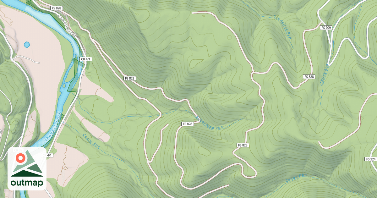Map of SUGAR CAMP
