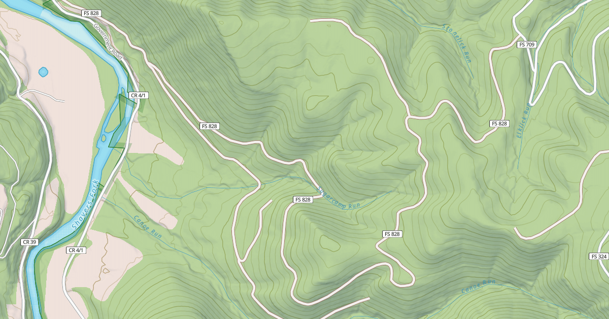 Map preview of SUGAR CAMP
