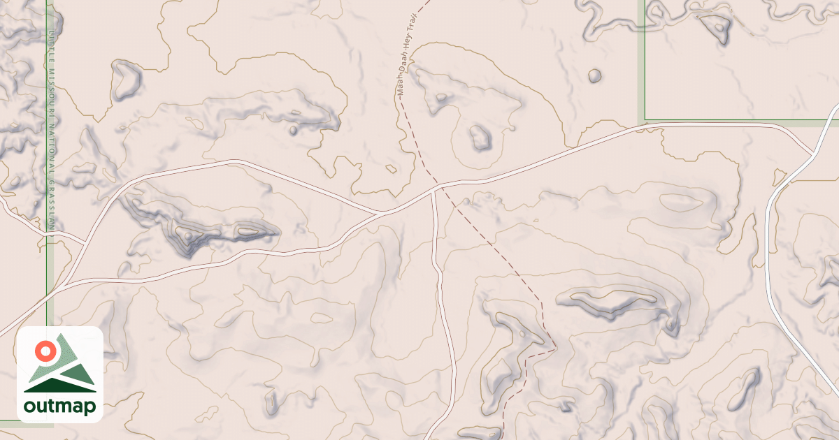 Map of (FDR) BEICEGEL CREEK CUTOFF