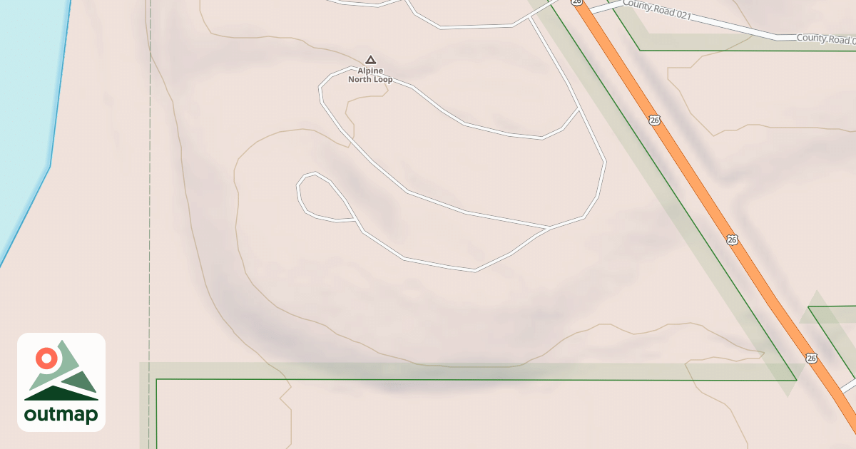 Map of ALPINE CG LOOP C