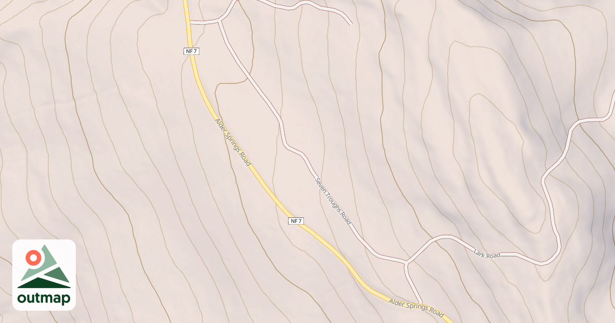Map of SEVEN TROUGHS
