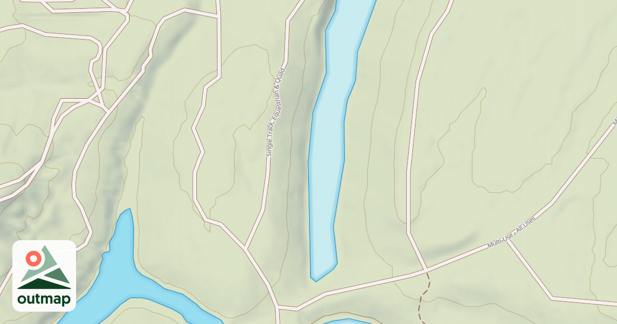 Map of Interlake State Recreation Area Trails