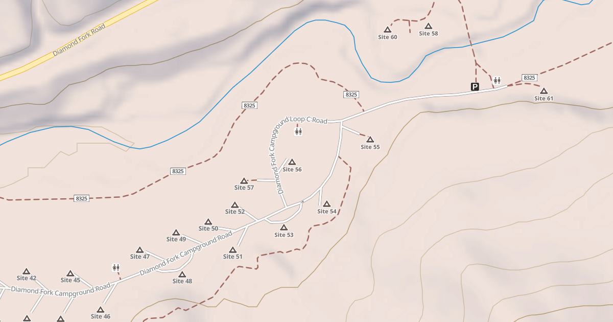 Map preview of DIAMOND FORK CG LOOP C