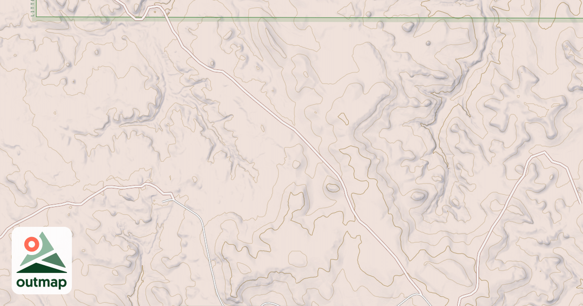 Map of (FDR) W FLAT BUTTE
