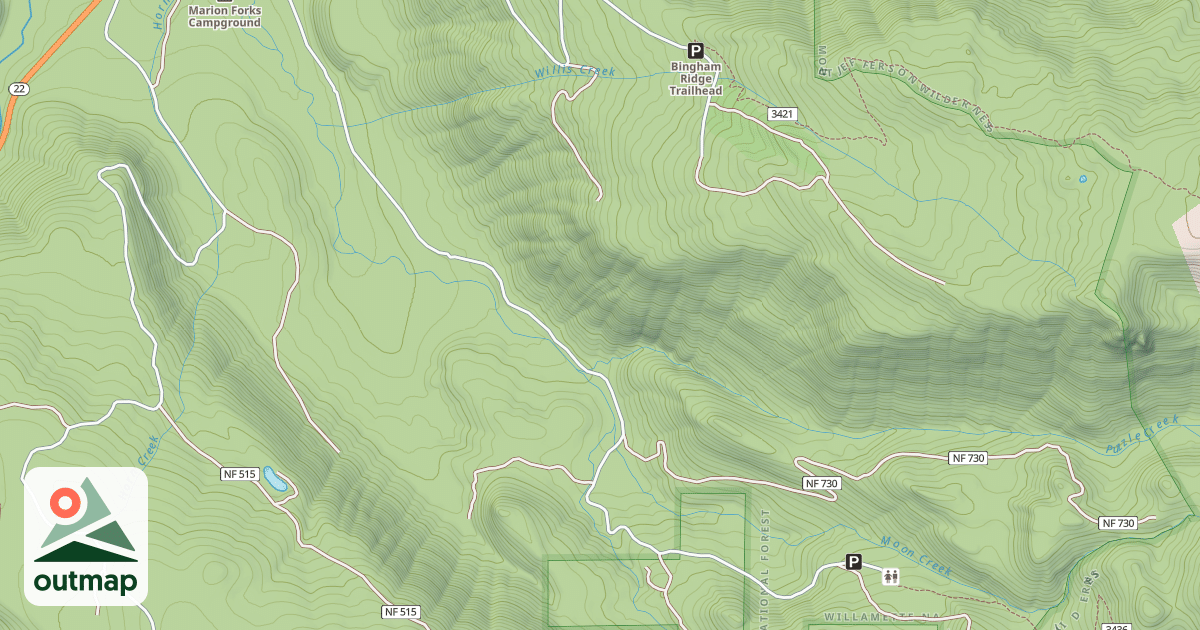 Map of MARION CREEK ROAD